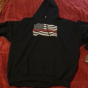Thin red line hoodie